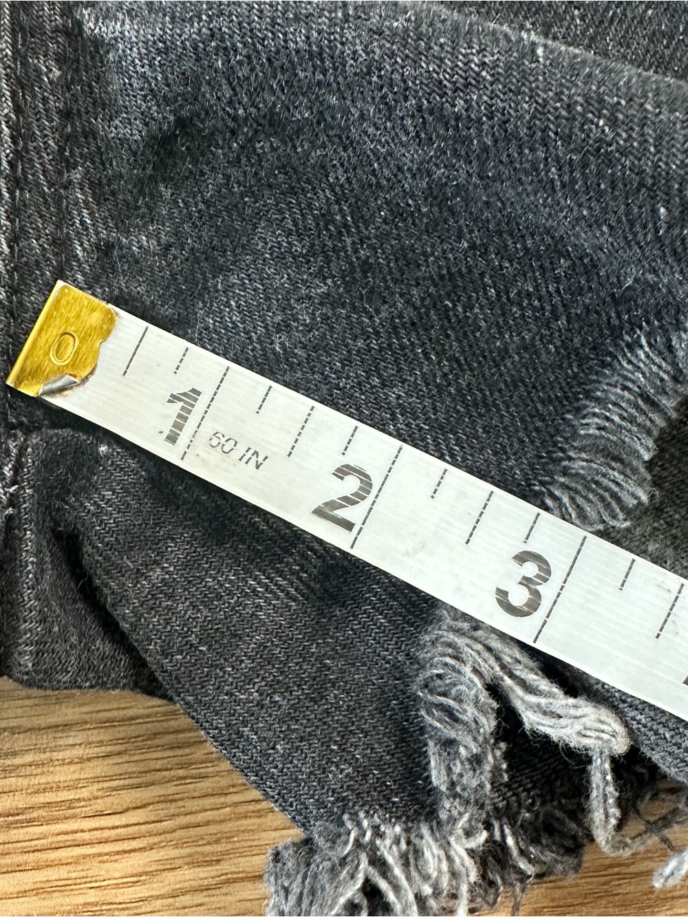 Vintage Rockies High Waisted Cut Off Denim Jean Shorts Western Black Womens 11 - Picture 11 of 12